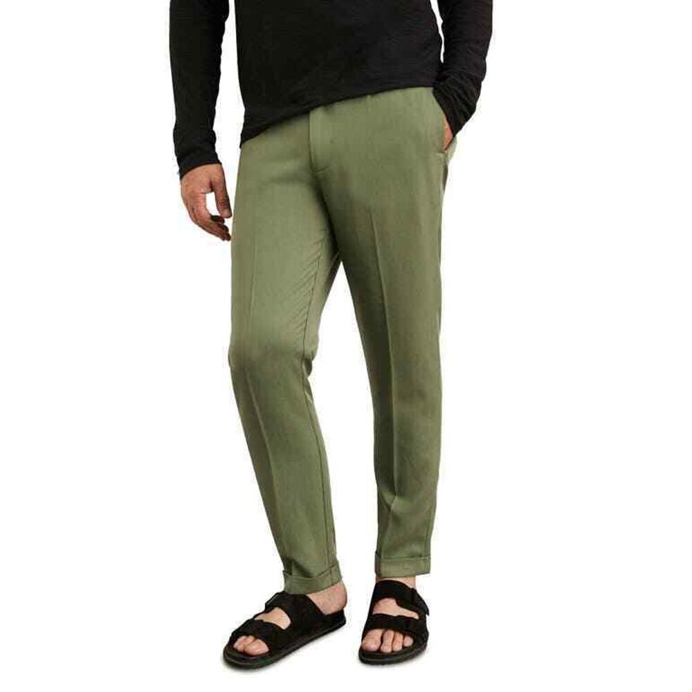 Vince Cuffed Slim Fit Trousers Yucca Pine Size 36 2199